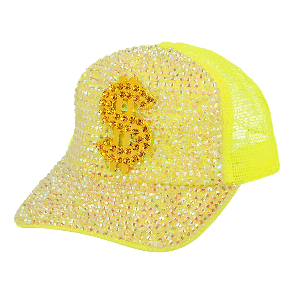 Casquette Dollar fluo réglable (Coloris au choix)