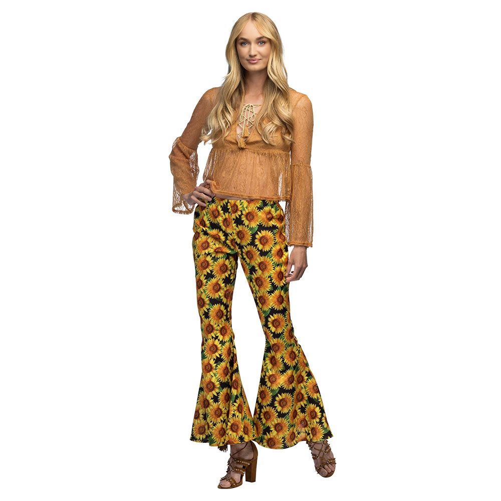 Pantalon Évasé / Patte d'Eph - Sunflower (Adulte Taille L/XL Stretch)