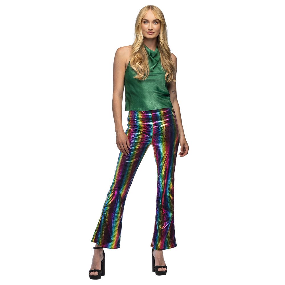 Pantalon Évasé / Patte d'Eph - Arc-en-Ciel / Rainbow (Adulte Taille L/XL Stretch)