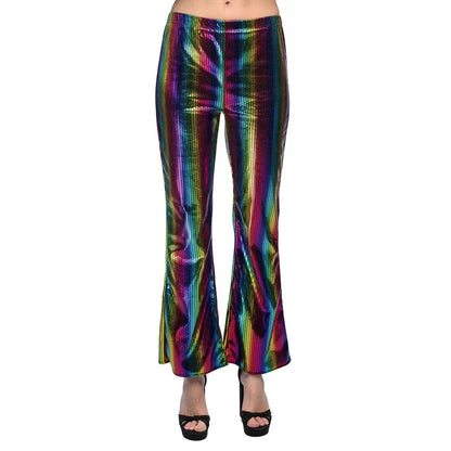 Pantalon Évasé / Patte d'Eph - Arc-en-Ciel / Rainbow (Adulte Taille L/XL Stretch)
