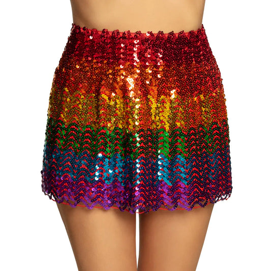 Minijupe Sequins multicolore - Taille M