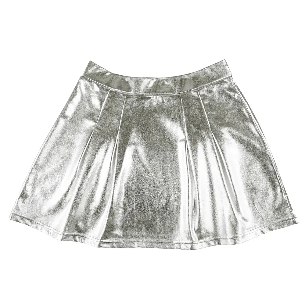 Mini-jupe brillante argent - Taille M/L