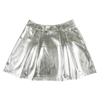 Mini-jupe brillante argent - Taille M/L
