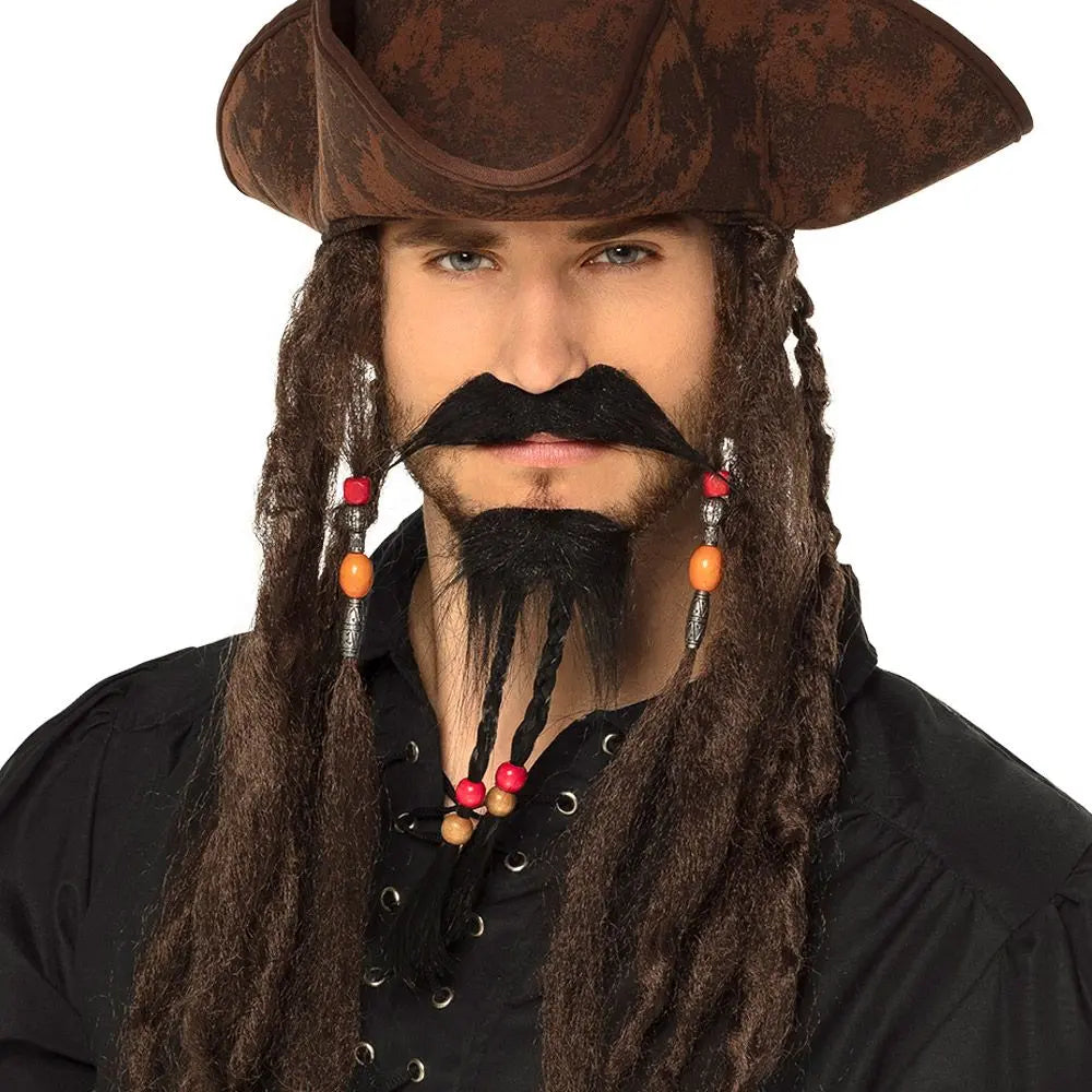 Set Moustache et Barbe Pirate