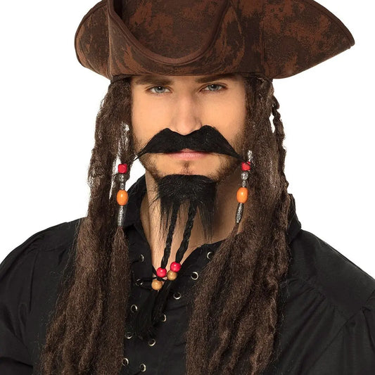 Set Moustache et Barbe Pirate