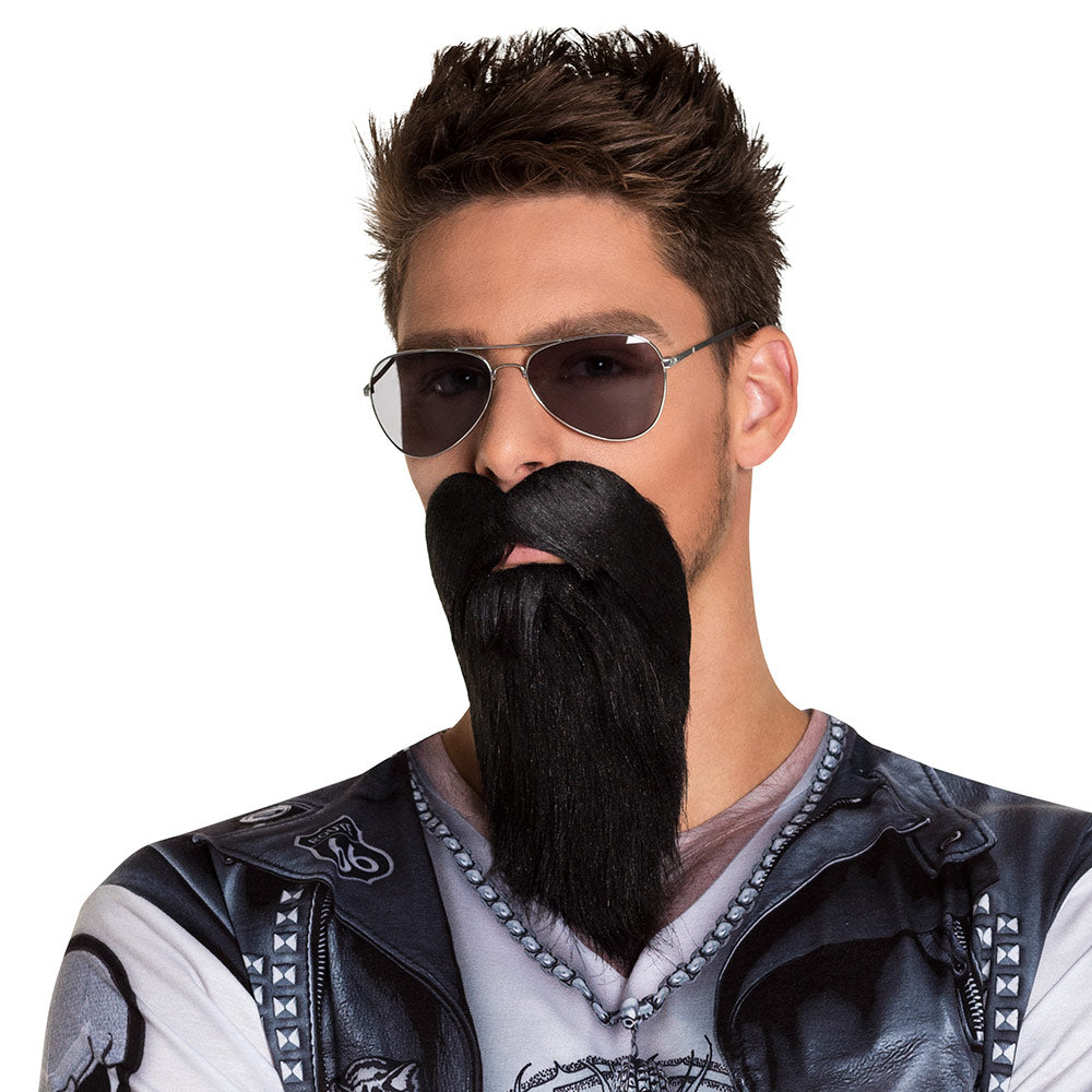 Barbe brune Biker