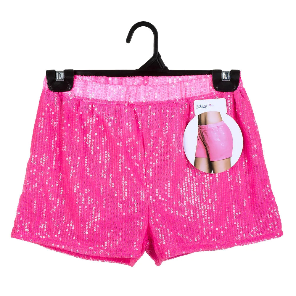 Short Sequins rose fluo