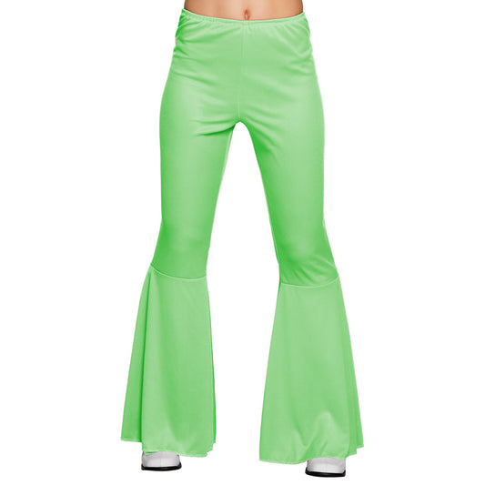 Pc. Pantalon flare vert clair (M stretch)