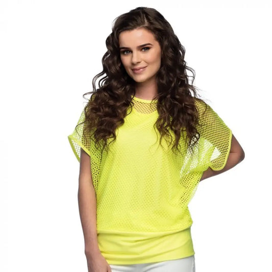 Top en Résille Jaune Fluo - M/L