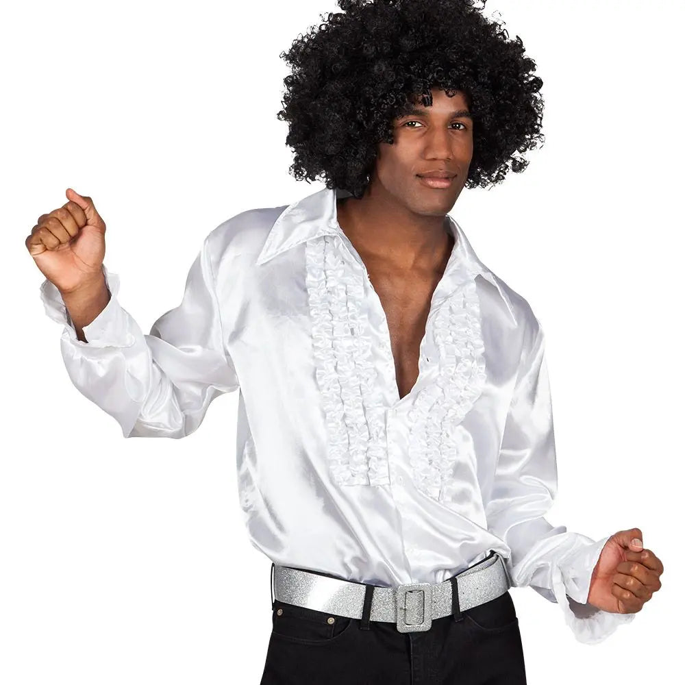 Chemise Disco Blanc - XXL