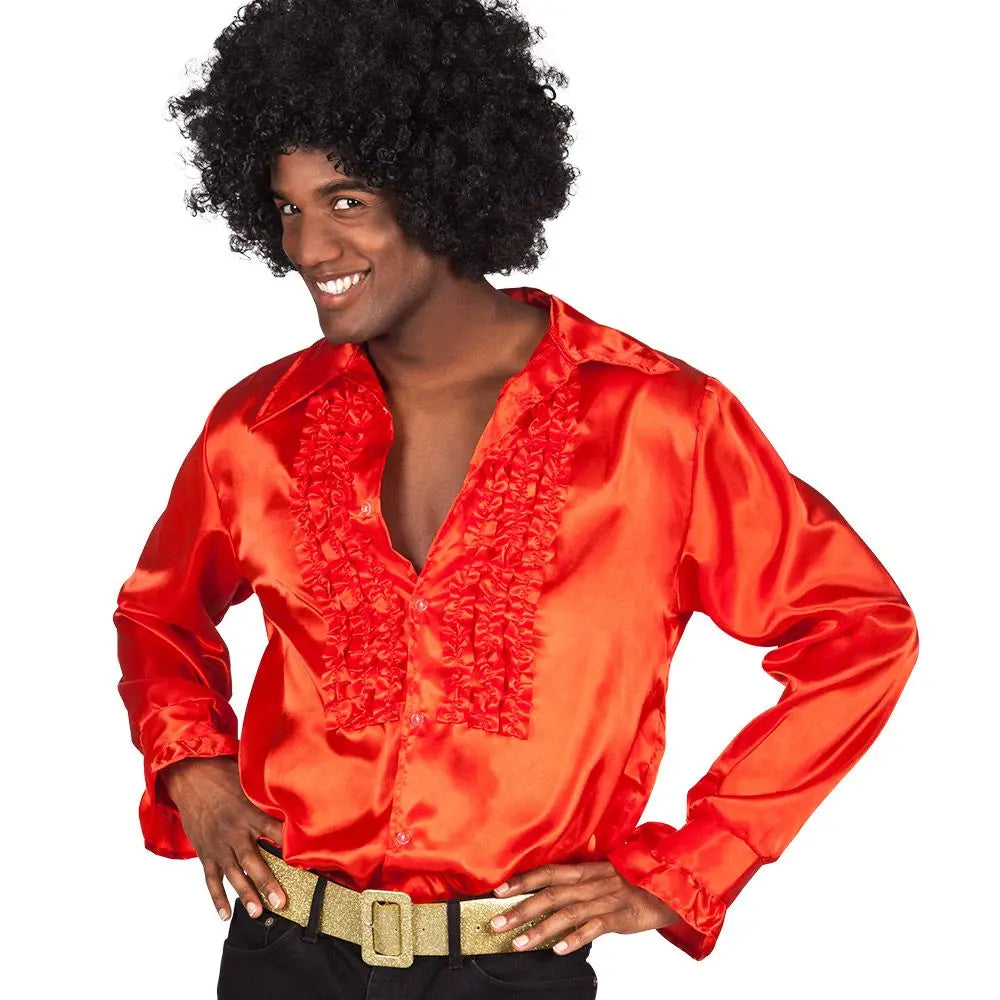 Chemise Disco Rouge - M