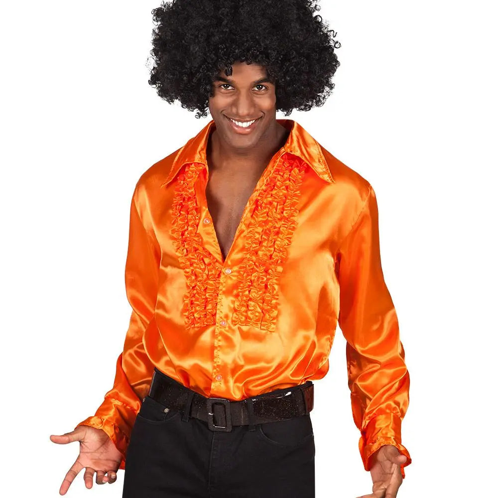 Chemise Disco Orange - XL