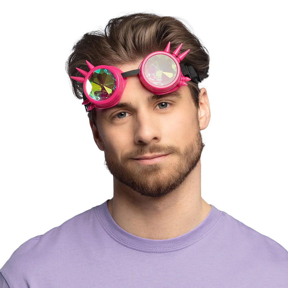 Pc. Lunettes party Festival rose fluo