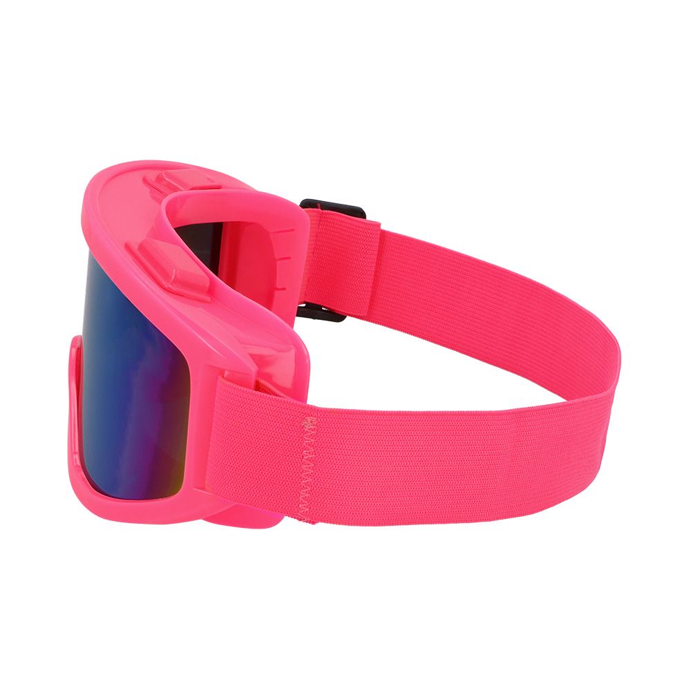 Lunettes de ski party rose fluo