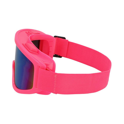 Lunettes de ski party rose fluo