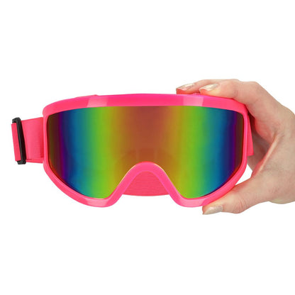 Lunettes de ski party rose fluo