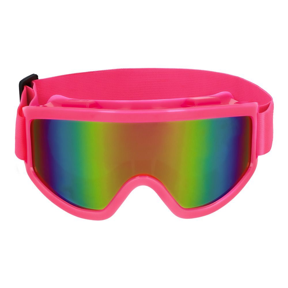 Lunettes de ski party rose fluo