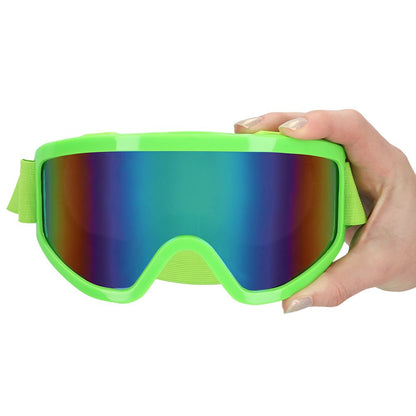 Lunettes de ski party vert fluo