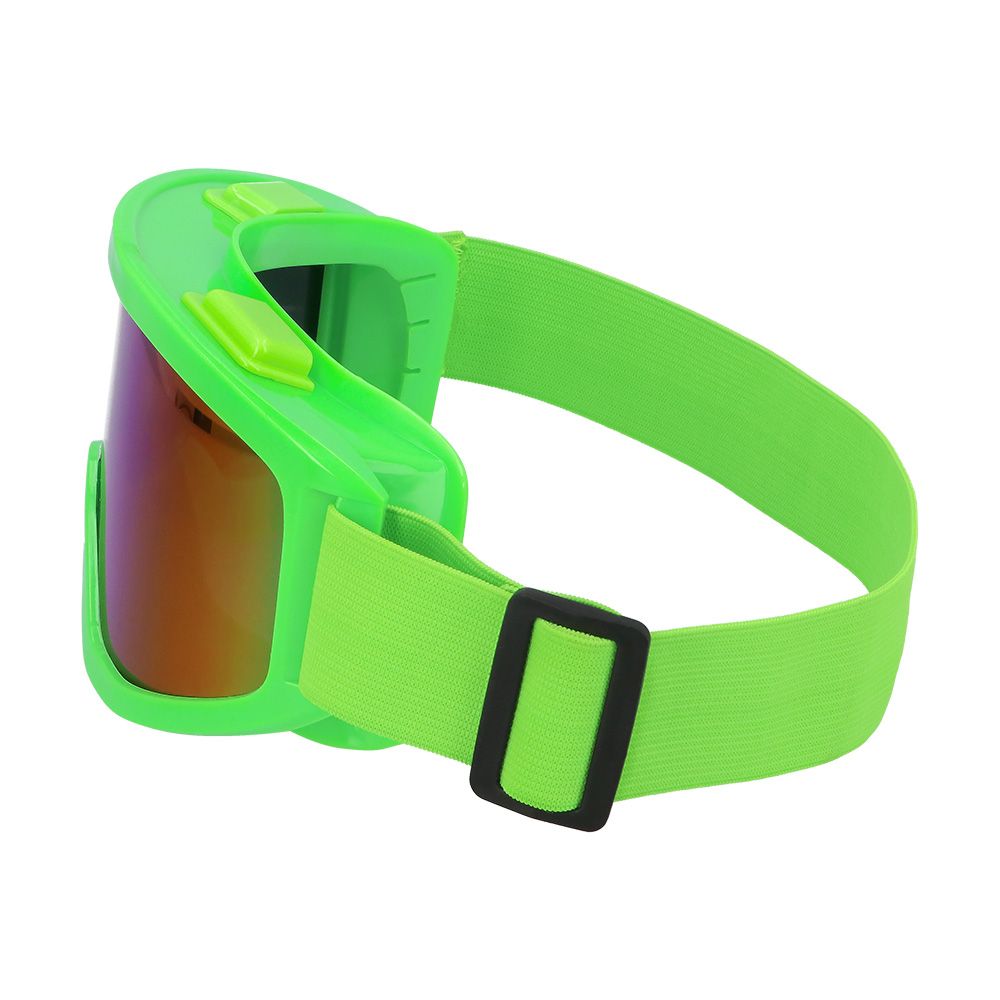 Lunettes de ski party vert fluo