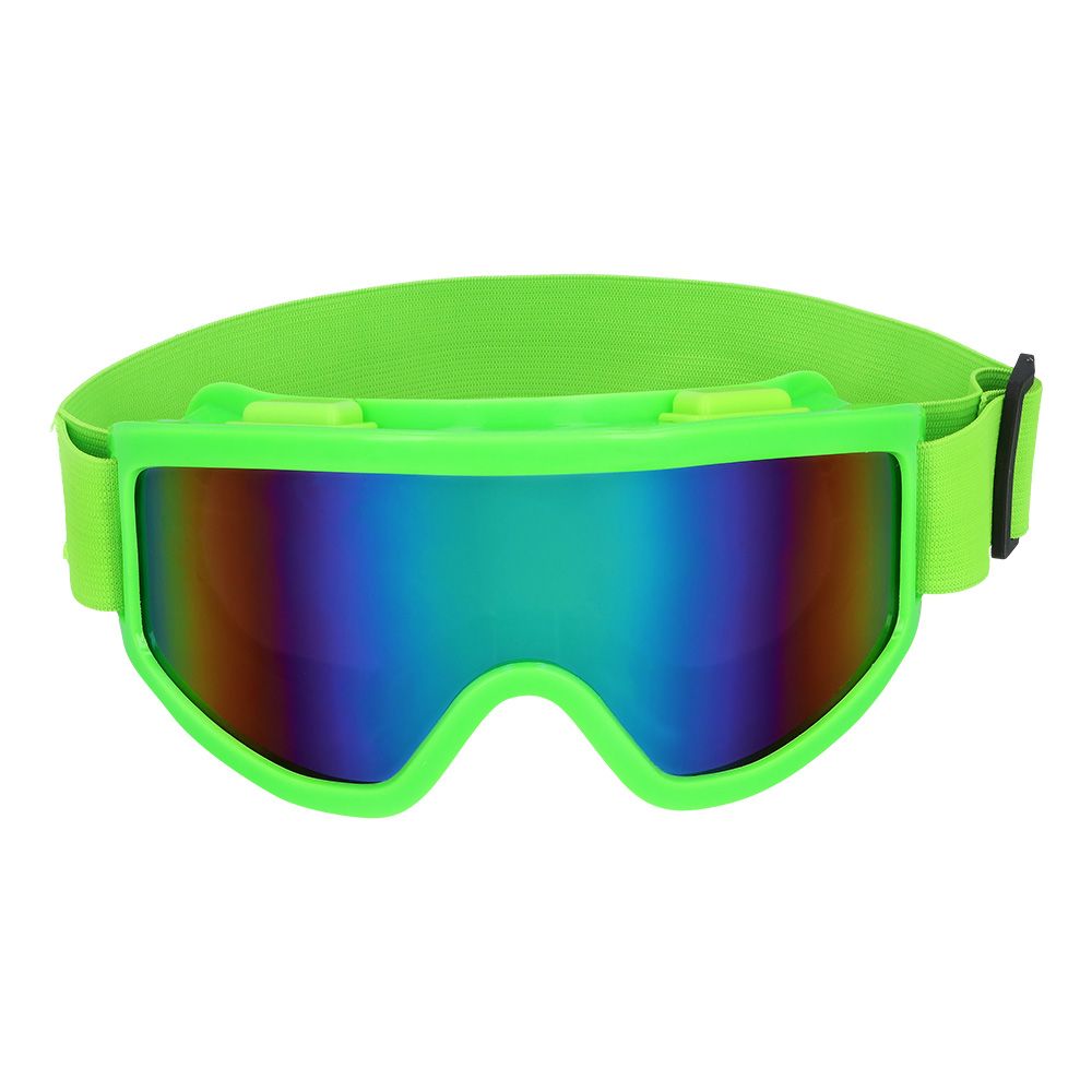 Lunettes de ski party vert fluo