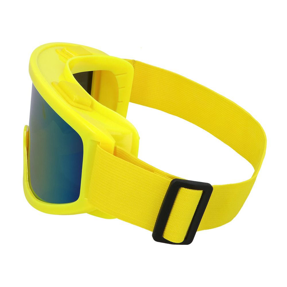 Lunettes de ski party jaune fluo