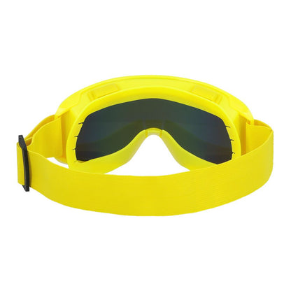 Lunettes de ski party jaune fluo