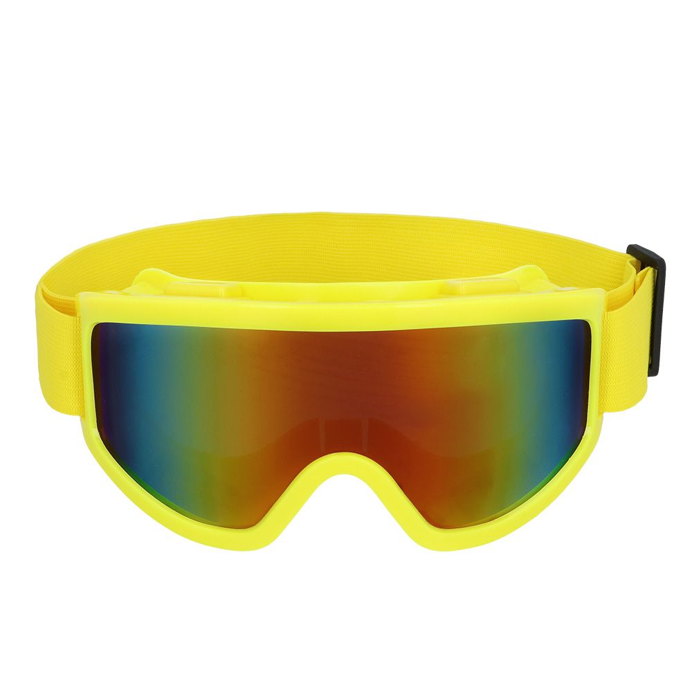 Lunettes de ski party jaune fluo