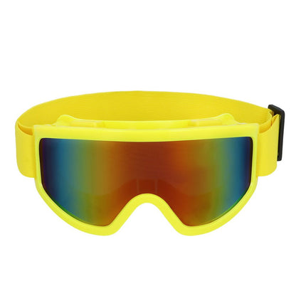 Lunettes de ski party jaune fluo