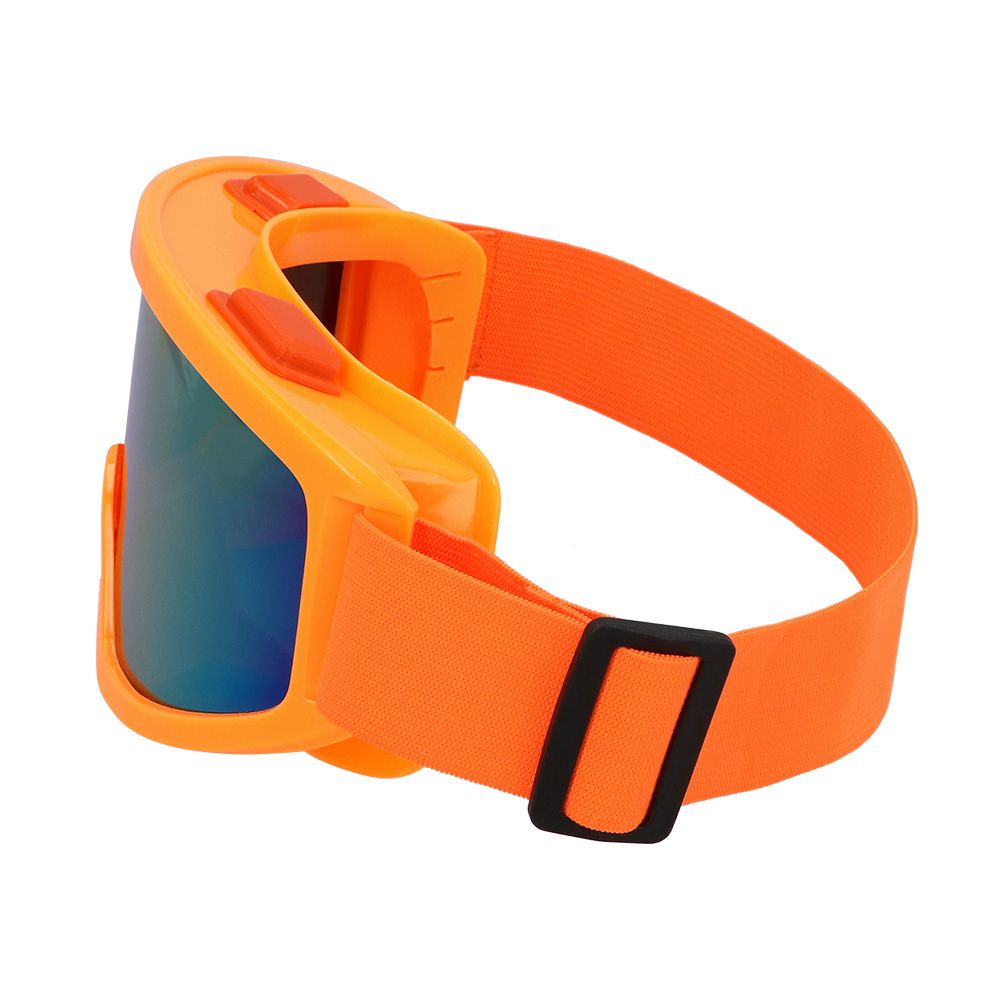 Lunettes de ski party orange fluo