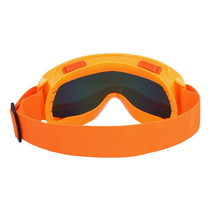 Lunettes de ski party orange fluo