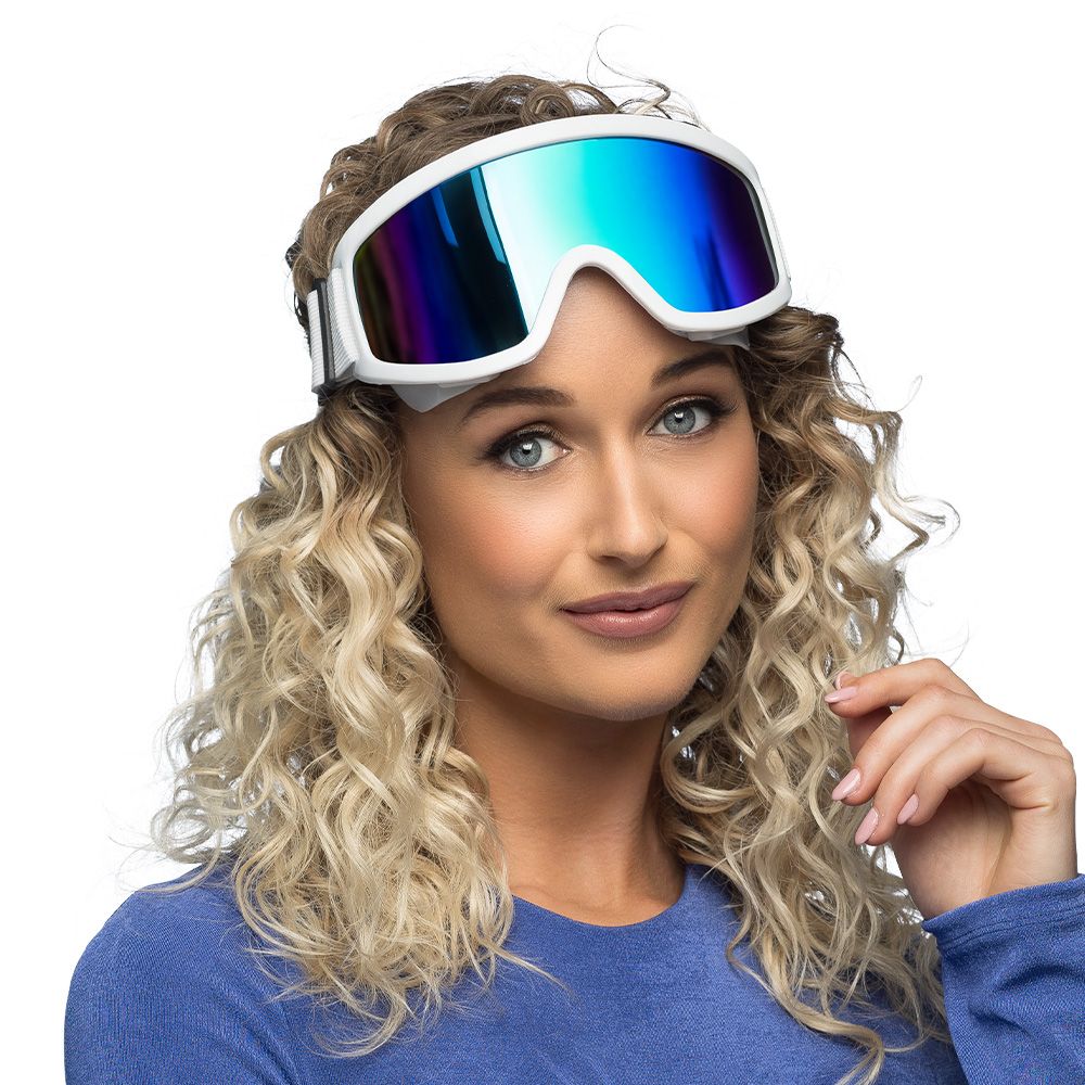 Lunettes de ski party blanc