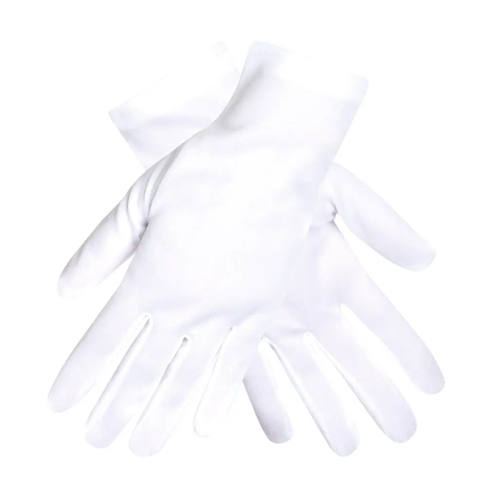 Paire Gants Blanc Poignet, Basic - Taille M/L