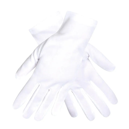 Paire Gants Blanc Poignet, Basic - Taille M/L