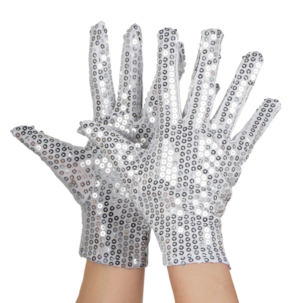 Paire Gants poignet Sequins