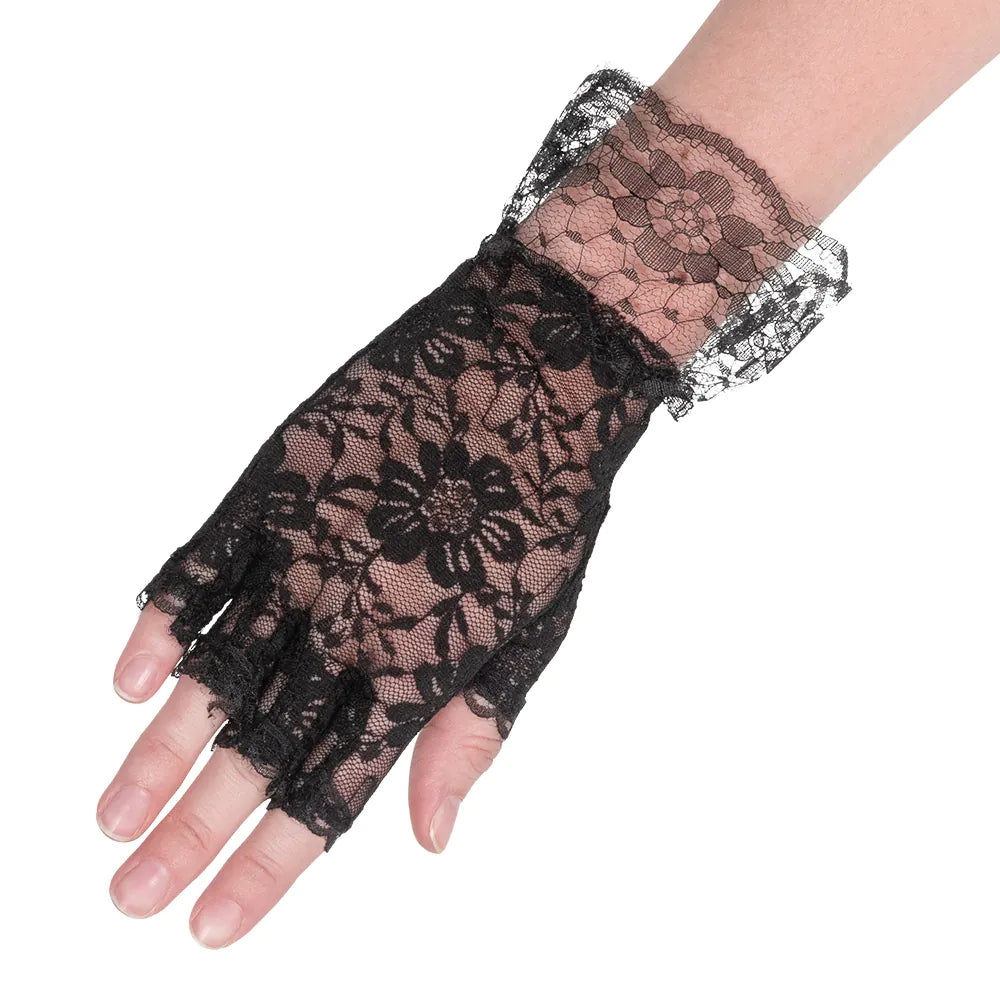 Pr Gants en dentelle Paris noir 