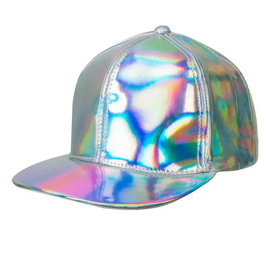 Casquette Holographique Argent (réglable)