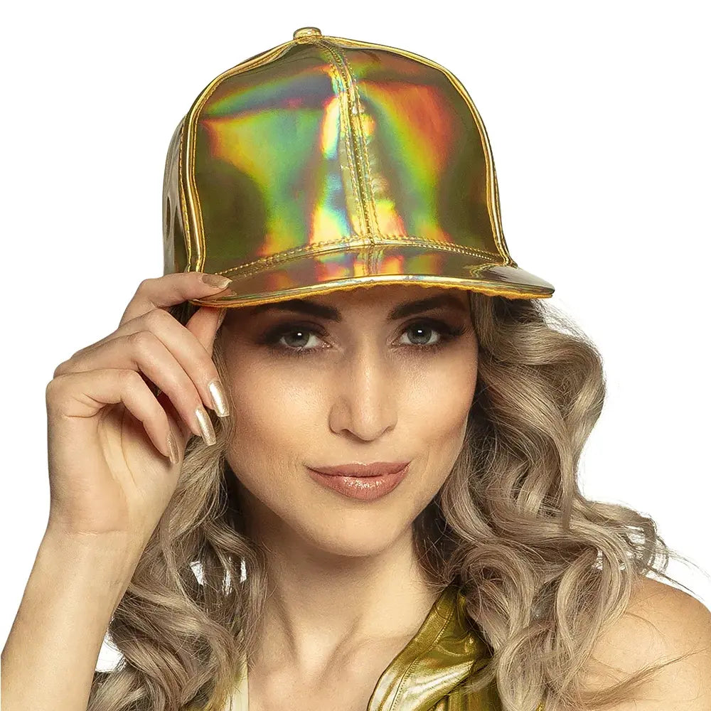 Casquette Holographique Or (réglable)