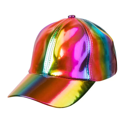 Casquette Holographique Arc-en-Ciel (réglable)