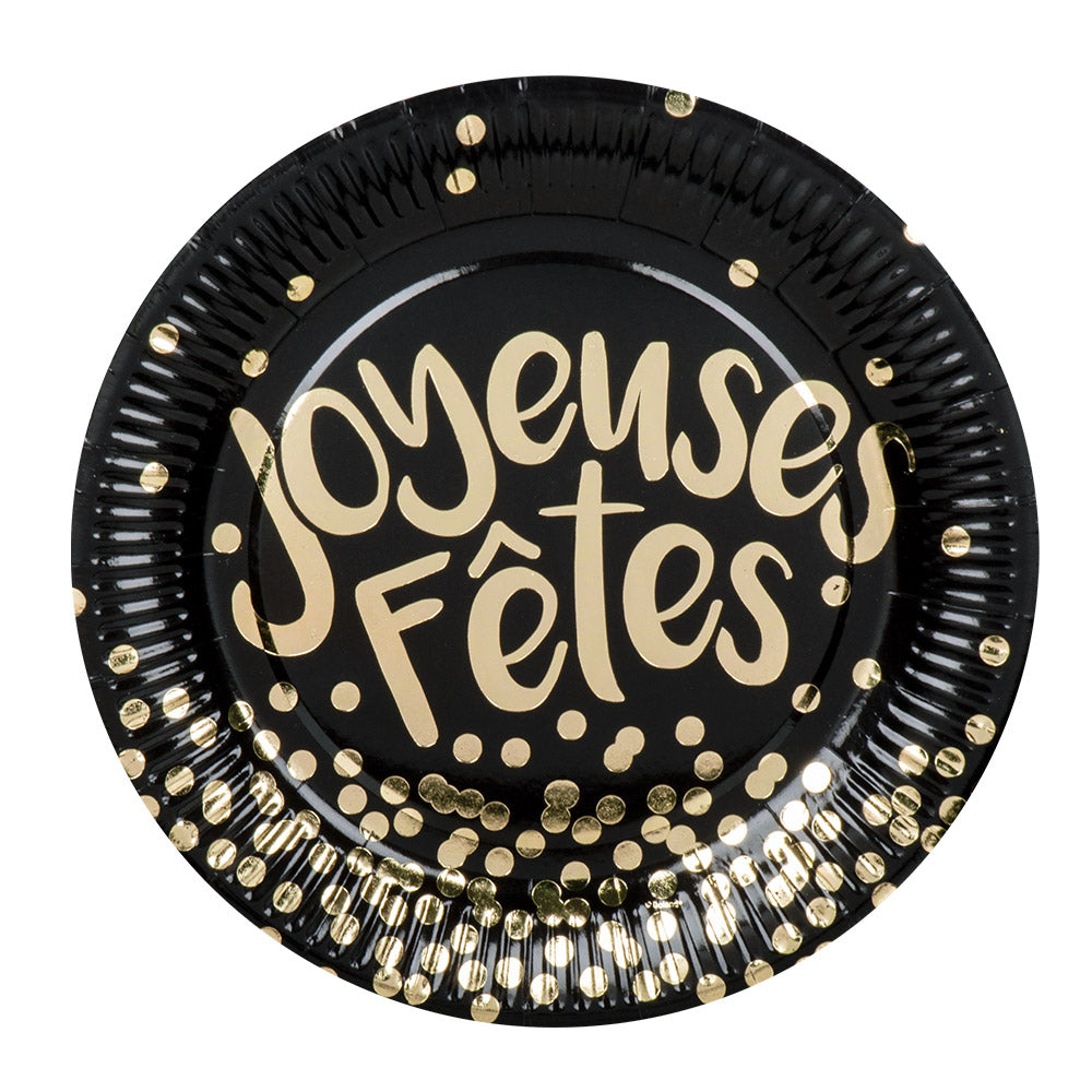 Set 6 Assiettes 'Joyeuses Fêtes'