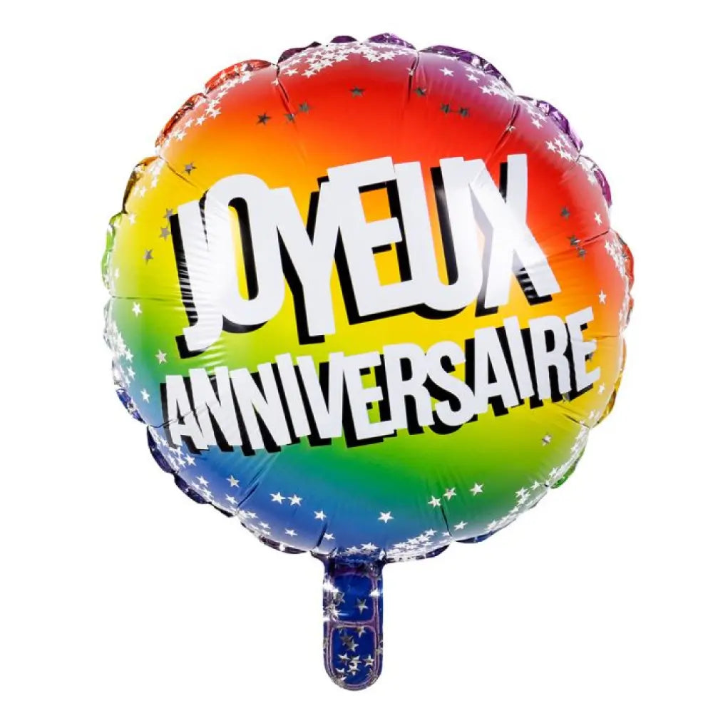 Ballon Alu 45cm - Joyeux Anniversaire