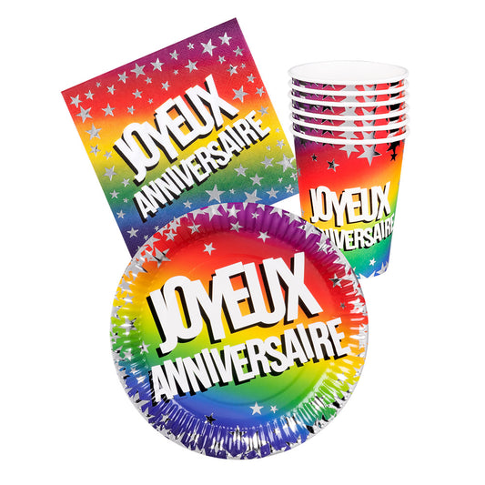 Set de table 'Joyeux Anniversaire'