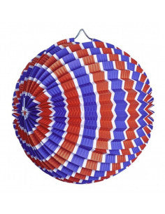 Lanterne ronde tricolore - Ø 22 cm