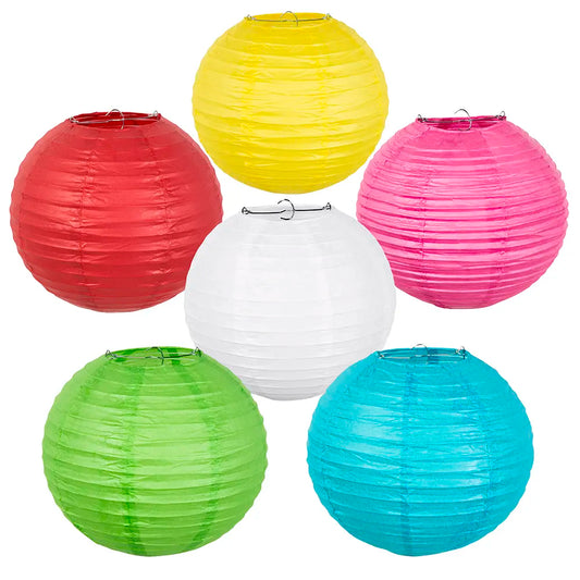 Lanterne en Papier avec Armature (Coloris au choix)