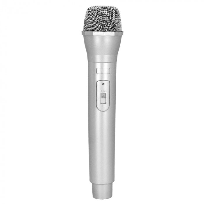 Pc. Microphone argent (23.5 cm)