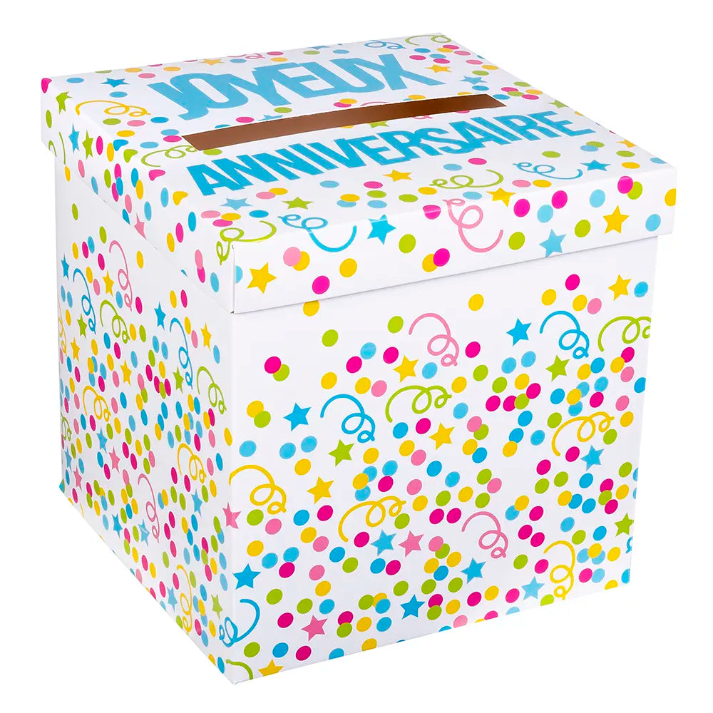 Urne d'anniversaire 'Joyeux Anniversaire'