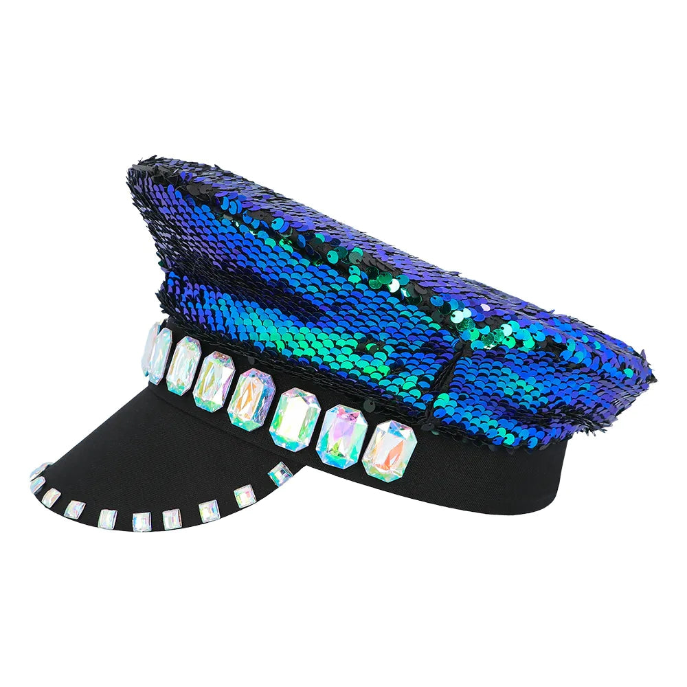 Pc. Casquette Sandy candy (réversible noir/aqua)