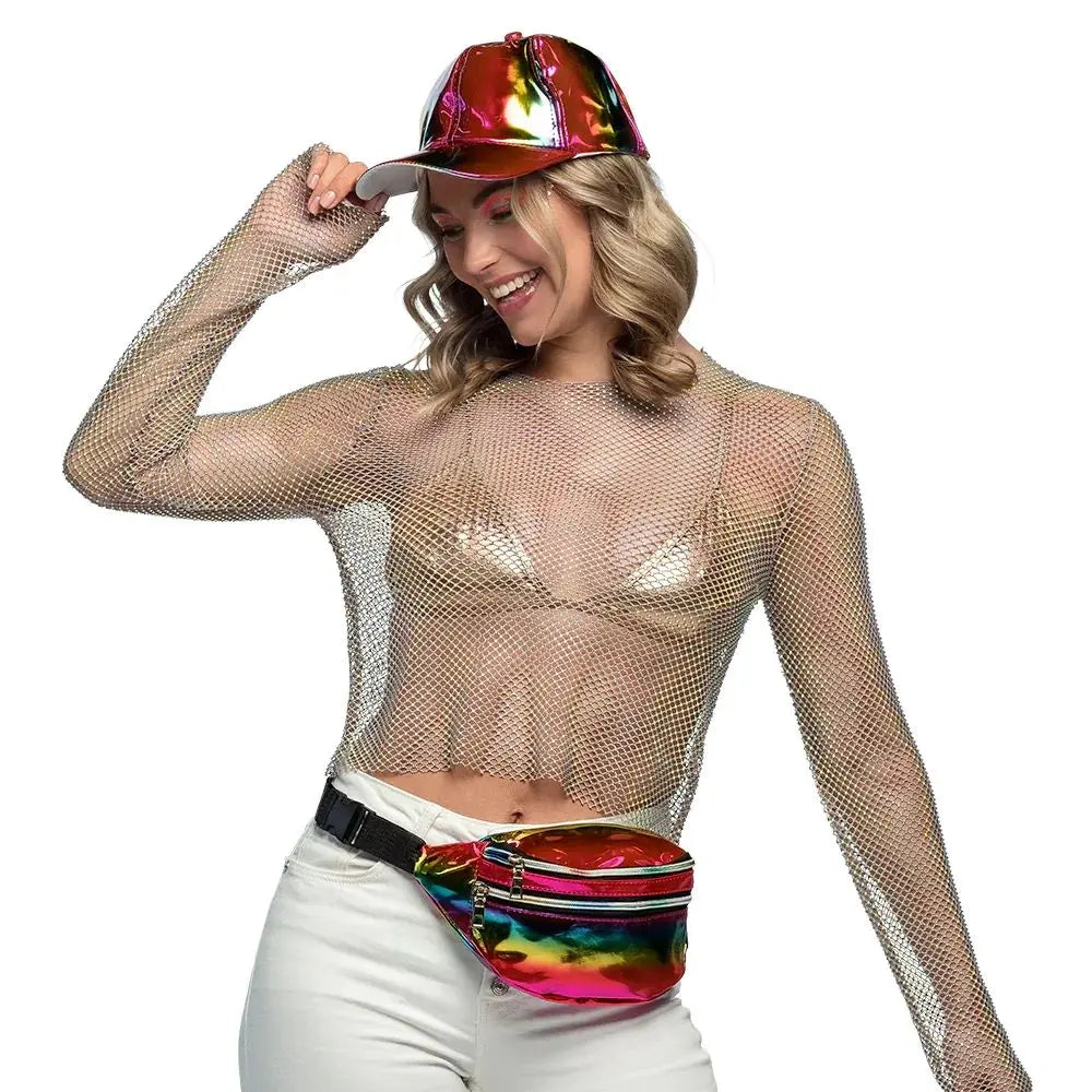 Sac banane / Sac de taille Holographique Arc-en-ciel