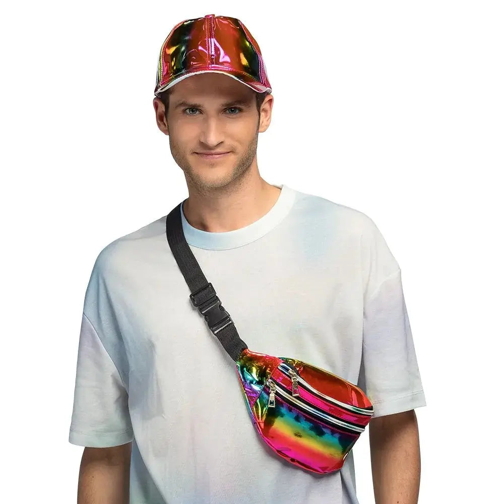 Sac banane / Sac de taille Holographique Arc-en-ciel