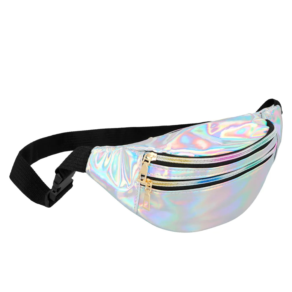 Pc. Sac de taille Holo argent