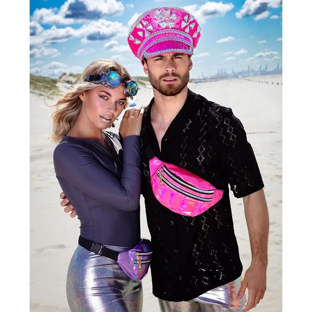 Sac banane / Sac de taille Holo Rose